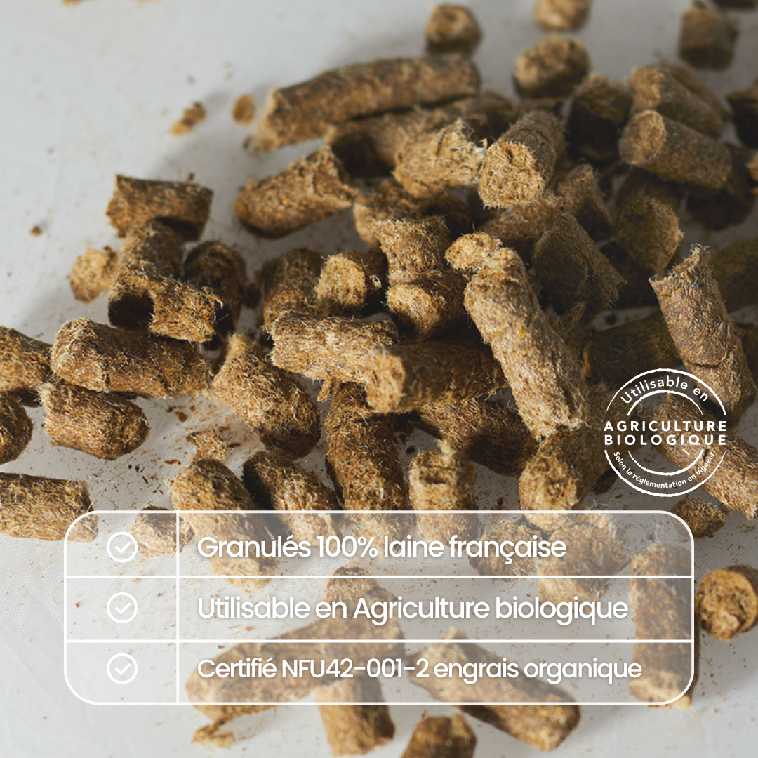 Notre engrais naturel 100% laine de mouton 🐑