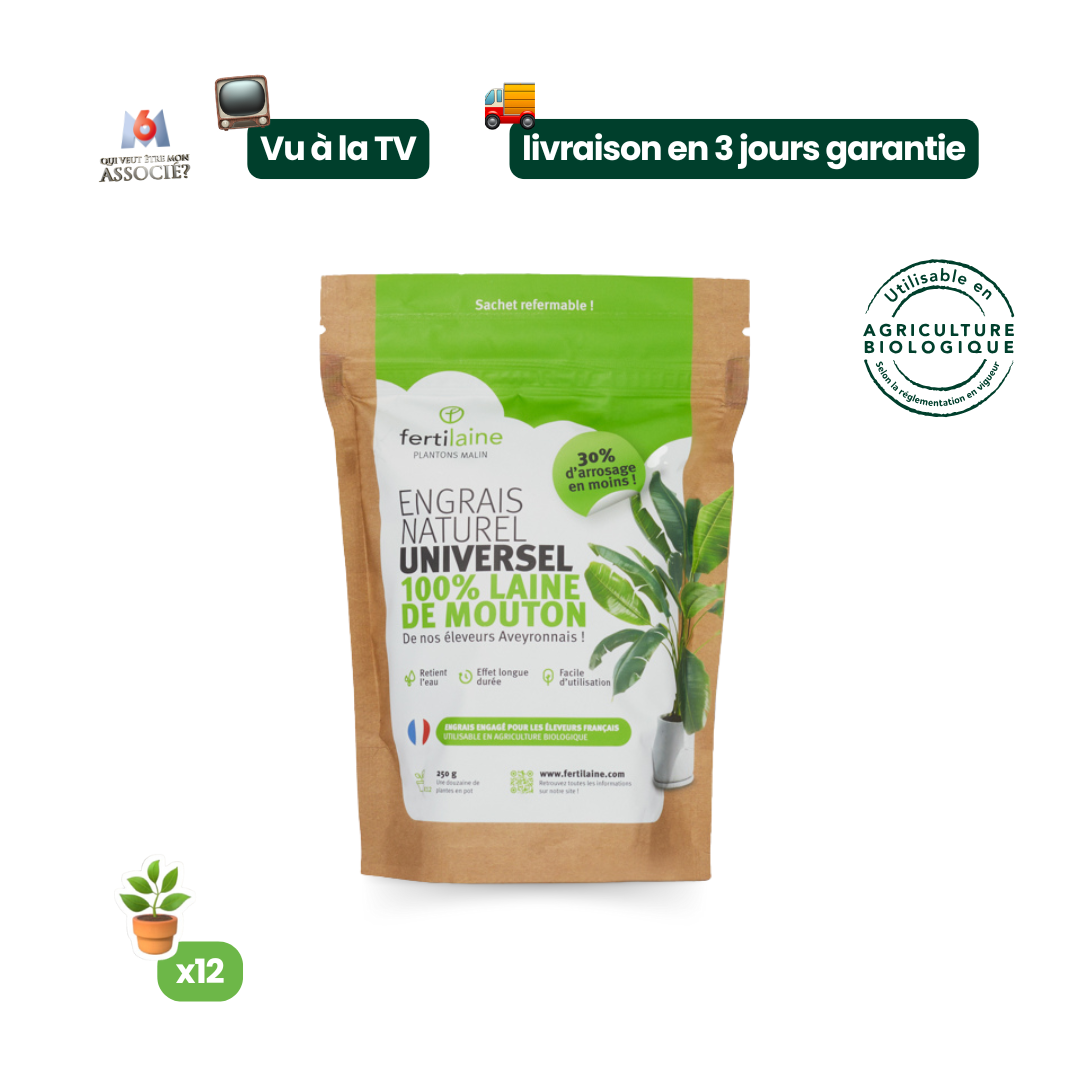 Notre engrais naturel 100% laine de mouton 🐑