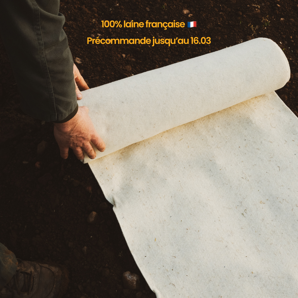 Rouleau paillage 100% laine - Fabriqué en France 🇫🇷 - Précommande jusqu'au 16.03