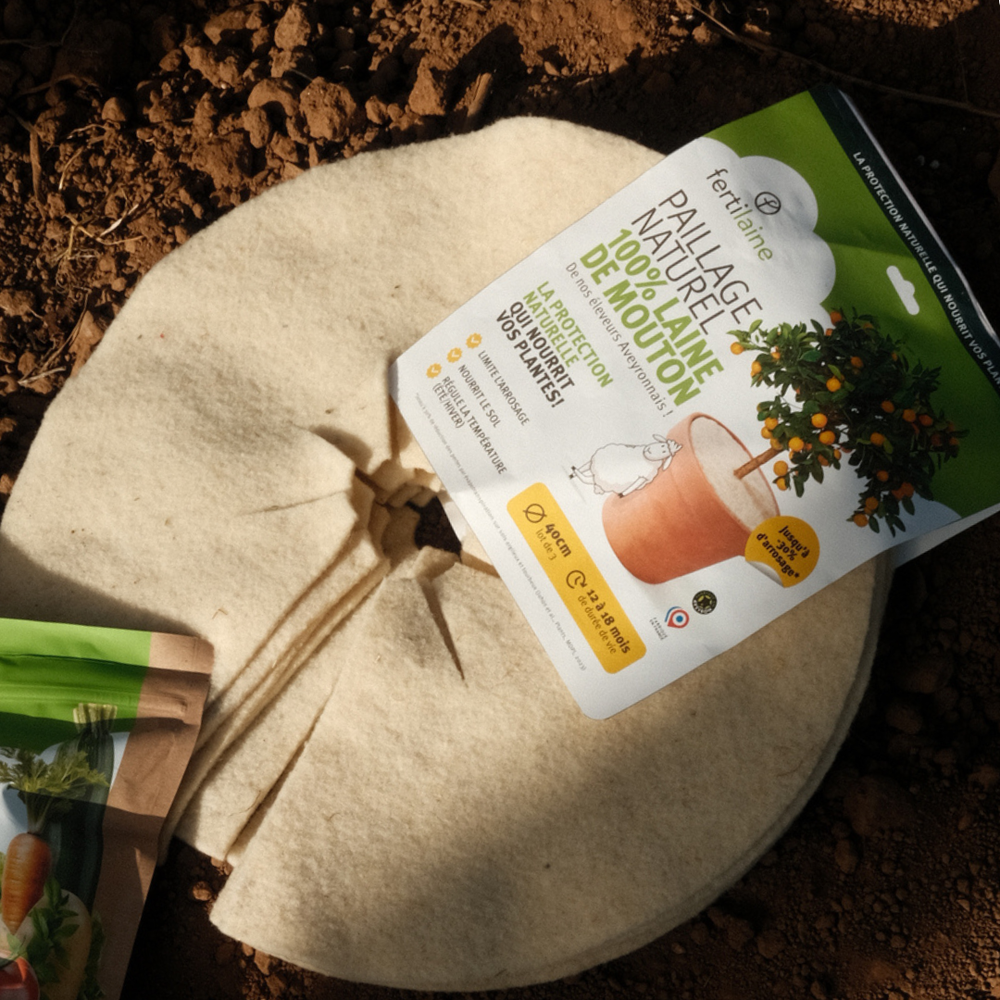 Disques paillage 100% laine ø40cm - Fabriqué en France 🇫🇷 en précommande - Livraison à partir du 16.03