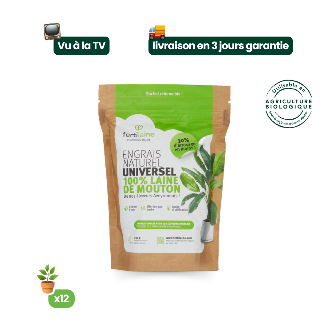 Notre engrais naturel 100% laine de mouton 🐑