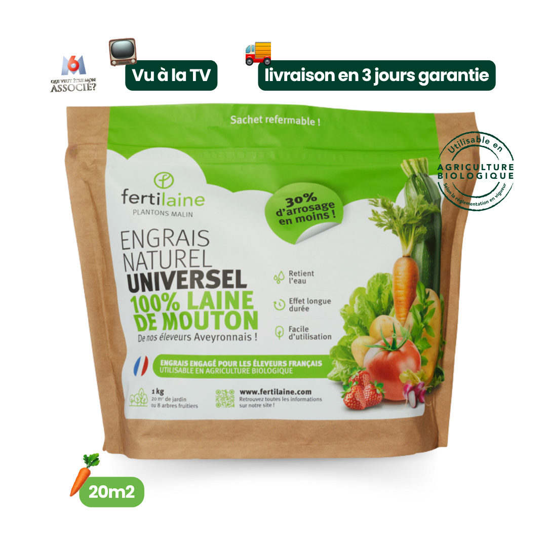 Notre engrais naturel 100% laine de mouton 🐑