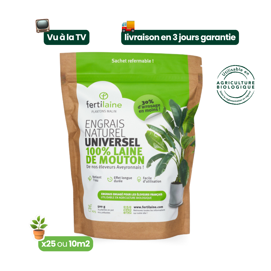 Notre engrais naturel 100% laine de mouton 🐑