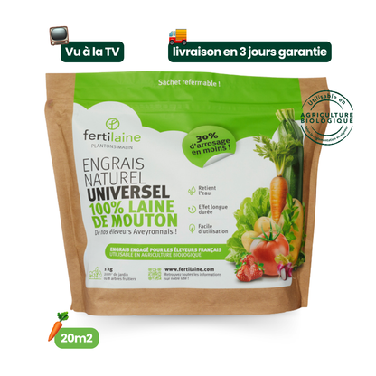 Notre engrais naturel 100% laine de mouton 🐑