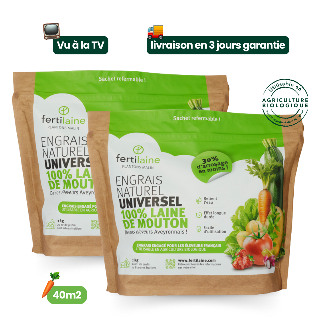 Notre engrais naturel 100% laine de mouton 🐑