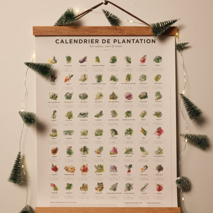 Affiche calendrier plantation 30x40cm