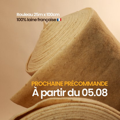 Mulchrolle 100% Wolle XL - Hergestellt in Frankreich 🇫🇷