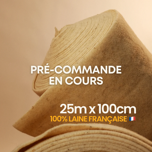 Rouleau paillage 100% laine XL - Fabriqué en France 🇫🇷